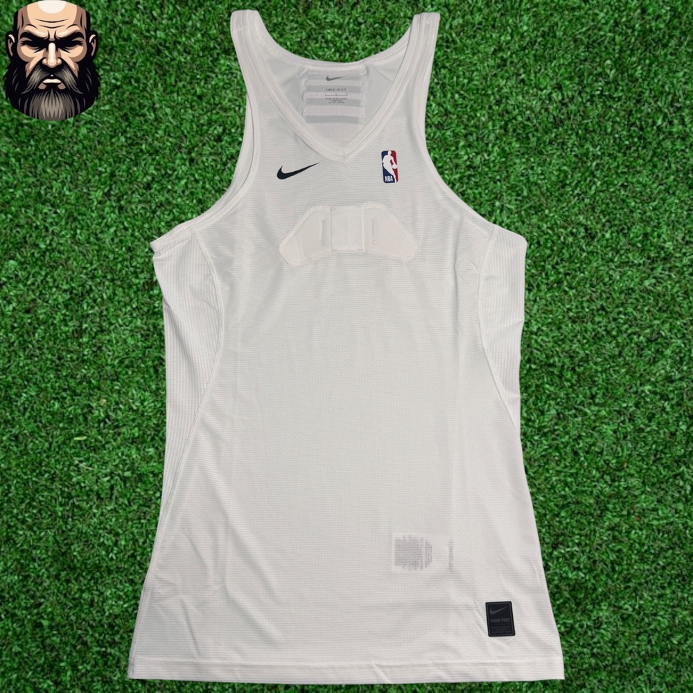 Nike Pro NBA Player Issue Training Tank Top White 880805-100 Men's Size L